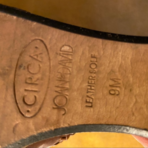 Joan & David Wedge Cork Slip On Mule Brown Sandals Shoes 9 - Picture 4 of 5